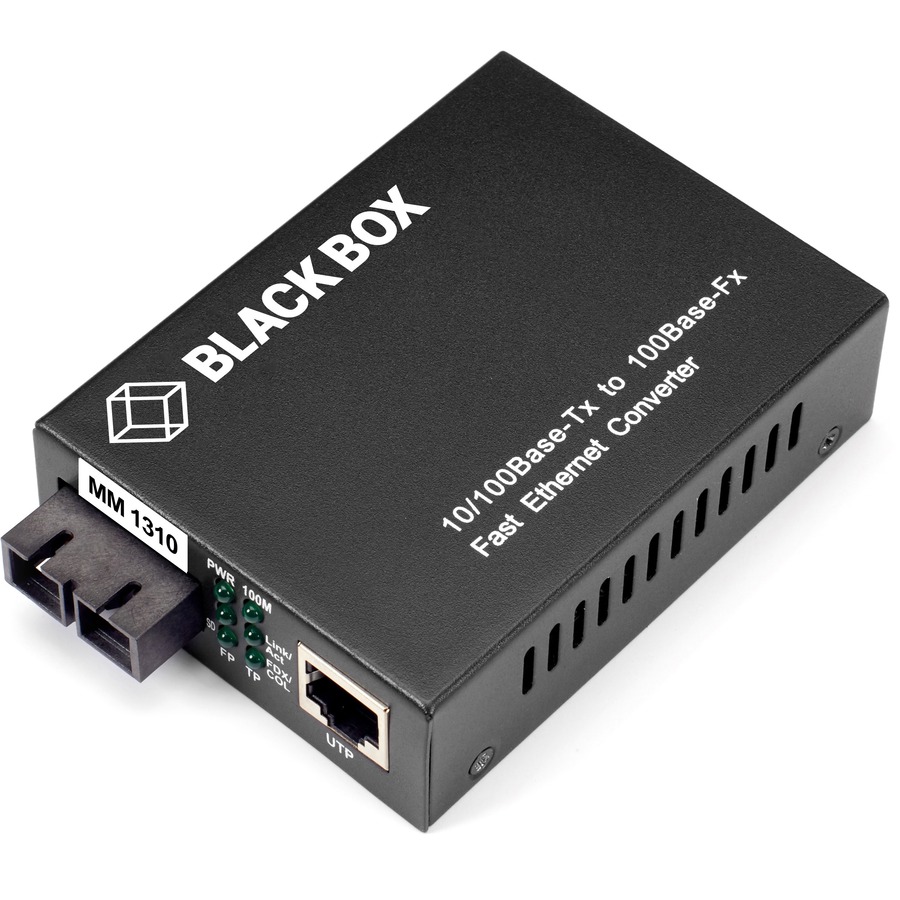 FAST ETHERNET (100-MBPS) MEDIA CONVERTER - 10/100-MBPS COPPER TO 100-MBPS MULTIM