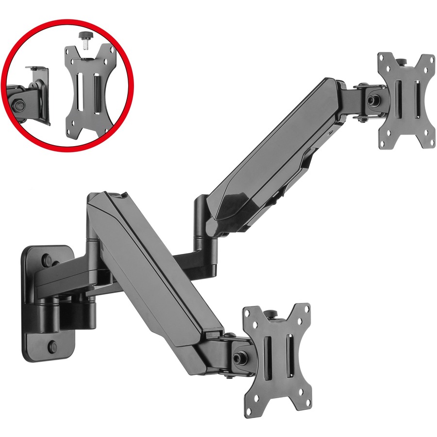 SIIG CE-MT2M12-S1 Dual Monitor Gas Spring Mount | VESA, Ergonomic
