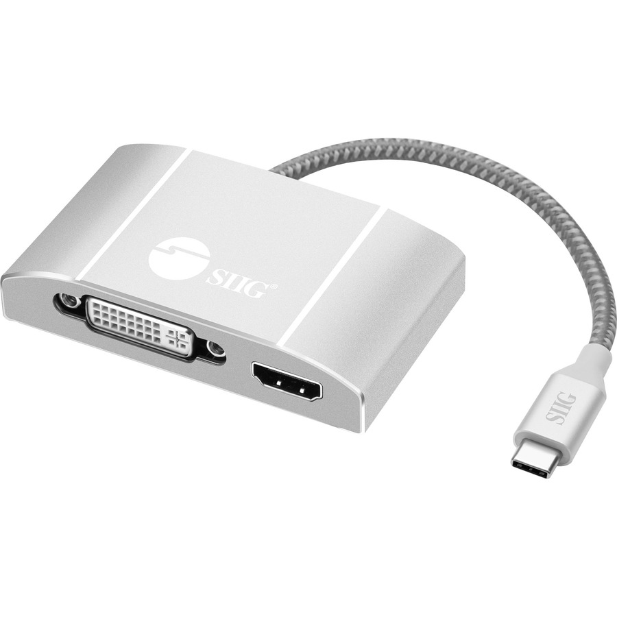 VIDEO ADAPTER - USB-C LEFT CONNECTOR - MALE LEFT GENDER - VGA,DVI,HDMI RIGHT CON