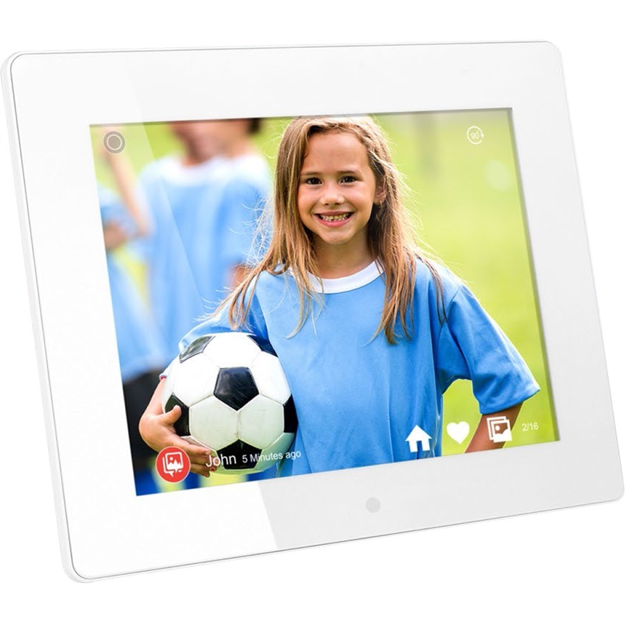 Aluratek Inc Awdmpf8bbf Digital Photo Frame 8in Touchscreen 8gb 32gb Wrls