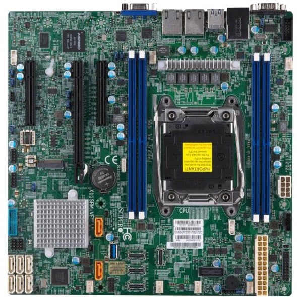 Carte serveur Supermicro X11SRM-VF LGA2066 Xeon W-Family - mATX, pack de vente au détail (MBD-X11SRM-VF-O)