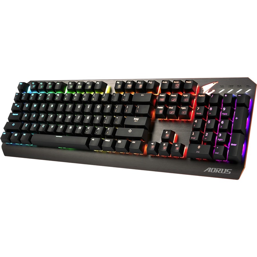 GIGABYTE AORUS K7 Gaming Keyboard, Cherry MX Red Mechanical Switches, RGB Backlit, Anti-ghosting