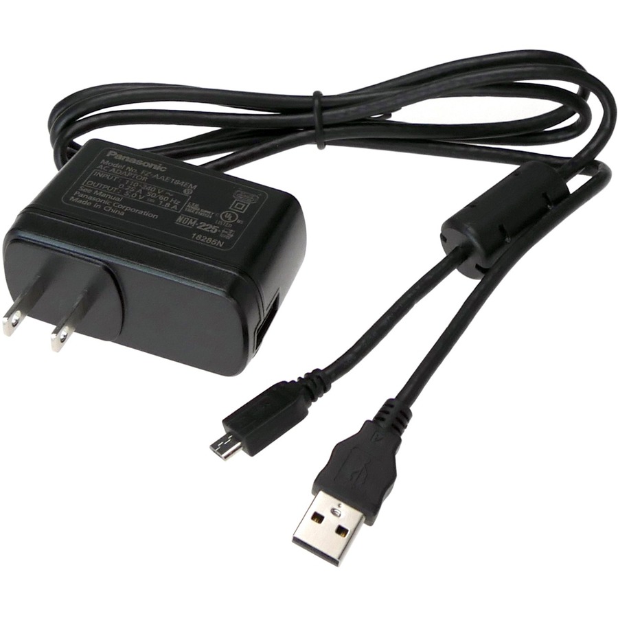 10W POWER SUPPLY WITH 2-PRONG AC BRICK TO 5V MICRO USB-B CONNECTION FOR FZ-L1, F