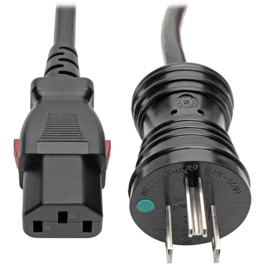 EATON TRIPP LITE SERIES HOSPITAL-GRADE POWER CORD, NEMA 5-15P TO LOCKING IEC C13