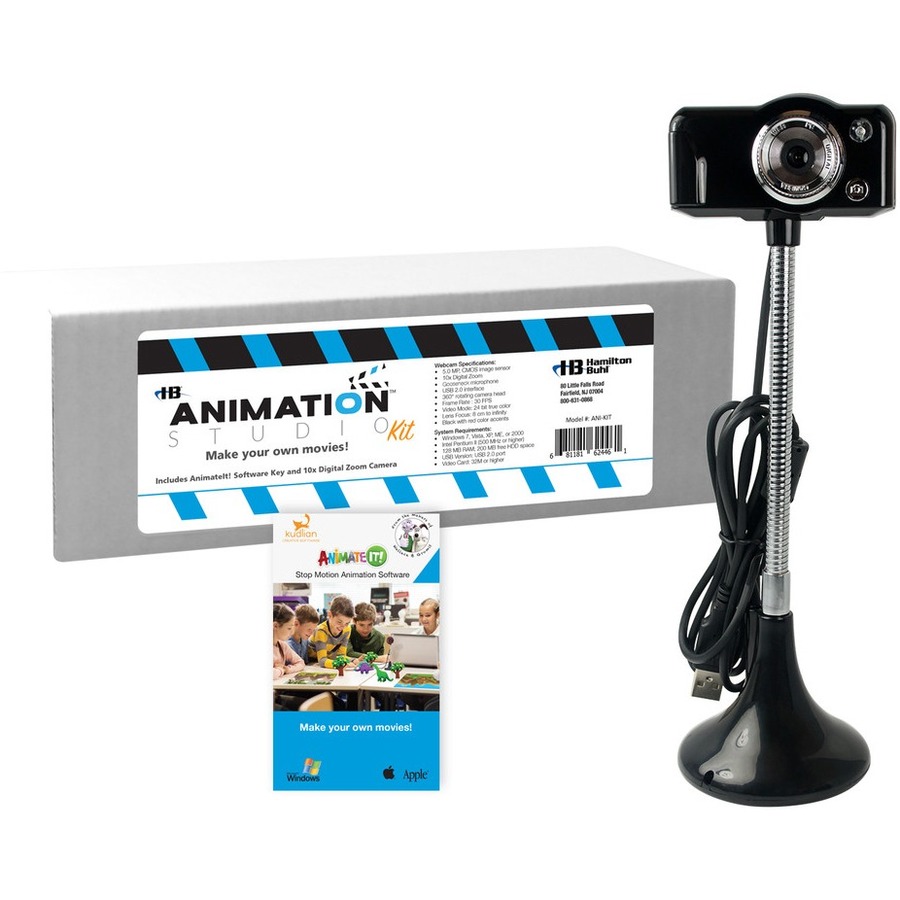 HAMILTONBUHL - STEAM EDUCATION - ANIMATION STUDIO KIT - CAPTURE FROM WEBCAM (SUP