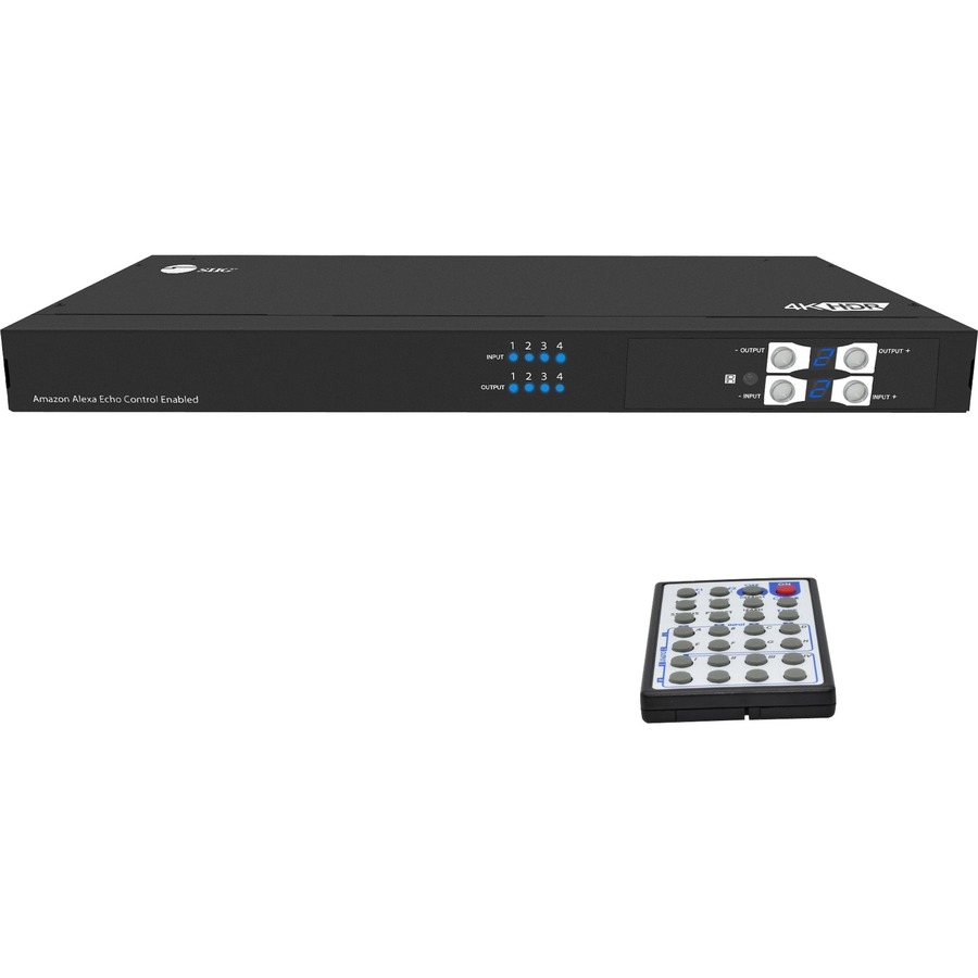 TRUE 4K PERFORMANCE 4X4 HDMI MATRIX, SWITCH BETWEEN ANY OF 4 HDMI SOURCES TO DIS