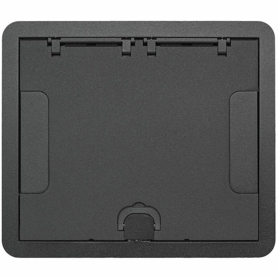 6/10G CARPET CVR, FLUSH, BLACK POWDER, SURFACE STYLE WITHOUT COVER INSERT, 180 D