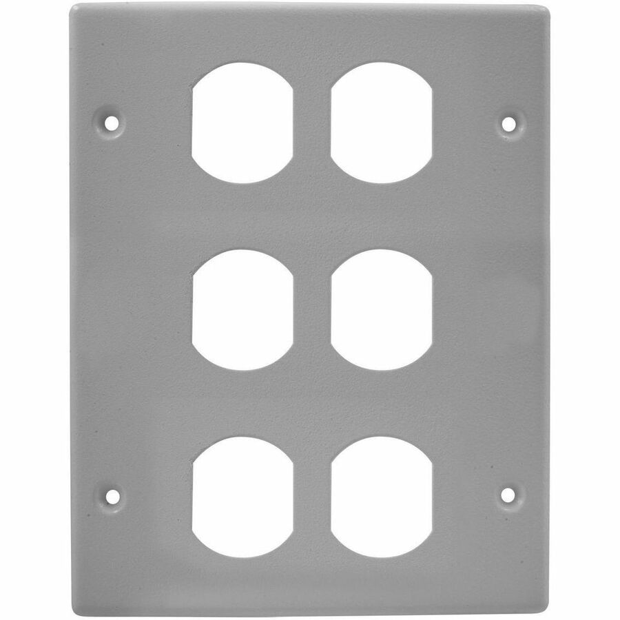 RACEWAY, PLT, 3G 3DUP, HBL6750 SER, GY - COVER PLATES HELP TO CONCEAL UNSIGHTLY