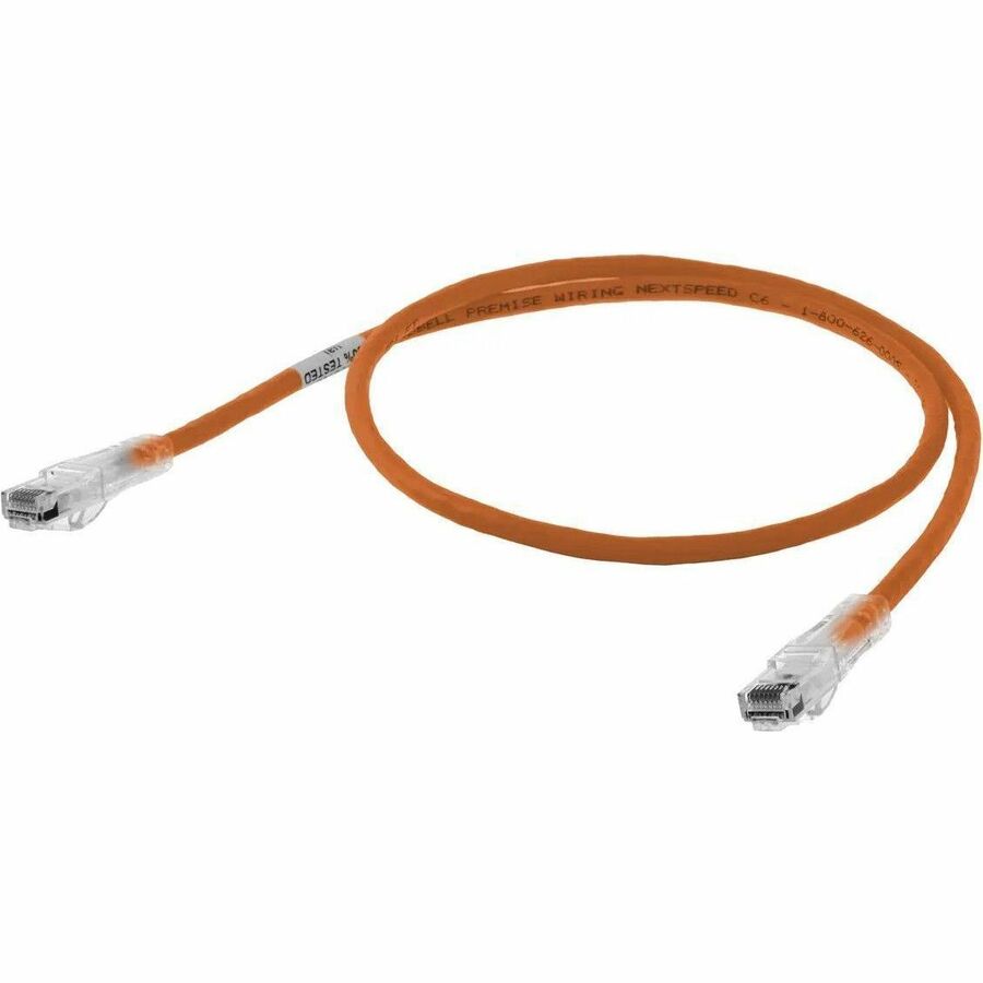 P-CORD, NEXTSPEED,CAT6,SLIM,OR,7FT