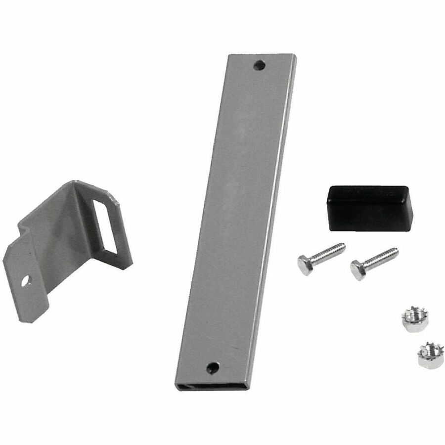 CABLEMGT, LAD-RCK,2 RETAING PSTS,8W,GY