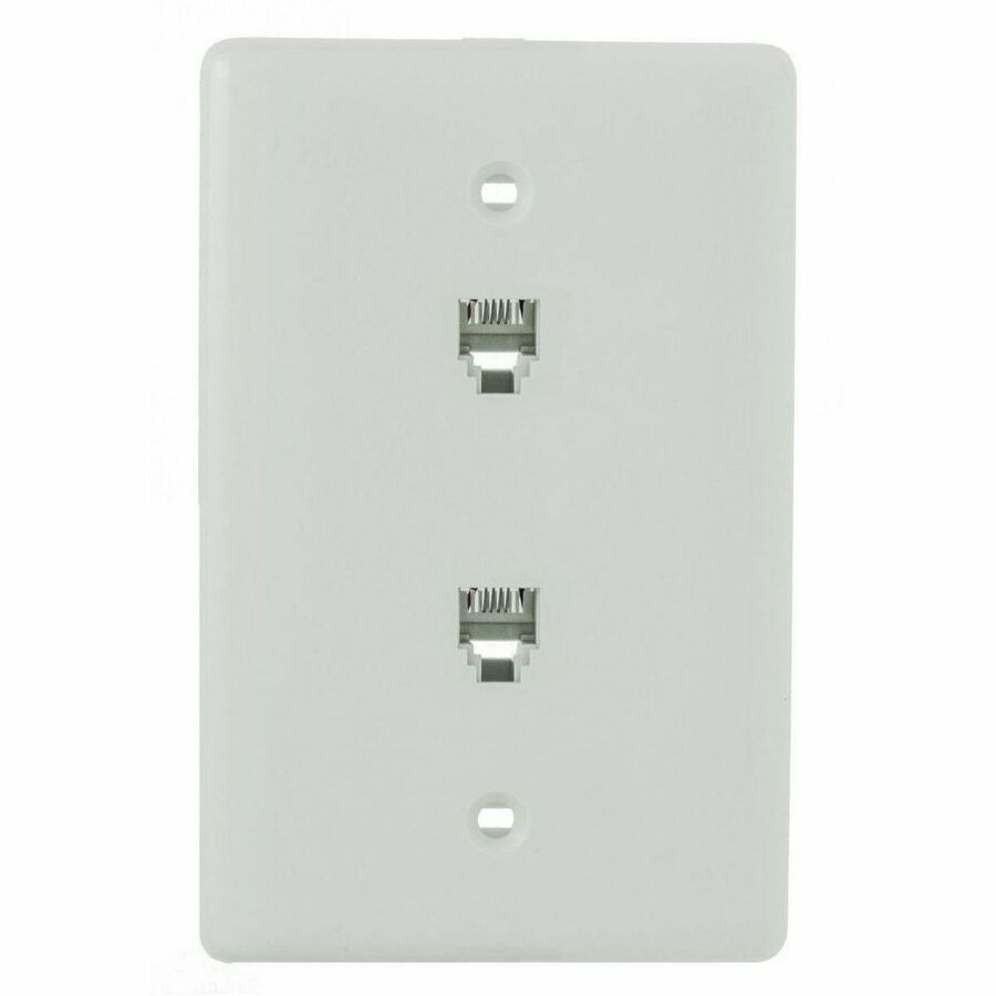 PLATE, MIDSIZE,W/2JKS,6POS,4CON,S/TRM,WH