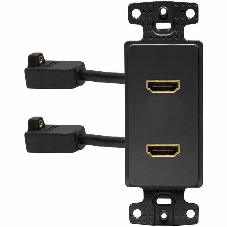 PLATE, FRAME,DECORATOR,W/2HDMI,FF,BK