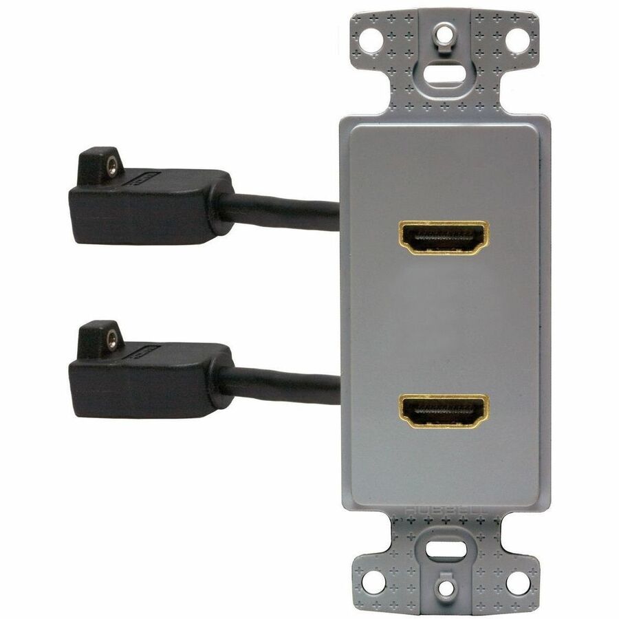 PLATE, FRAME,DECORATOR,W/2HDMI,FF,GY