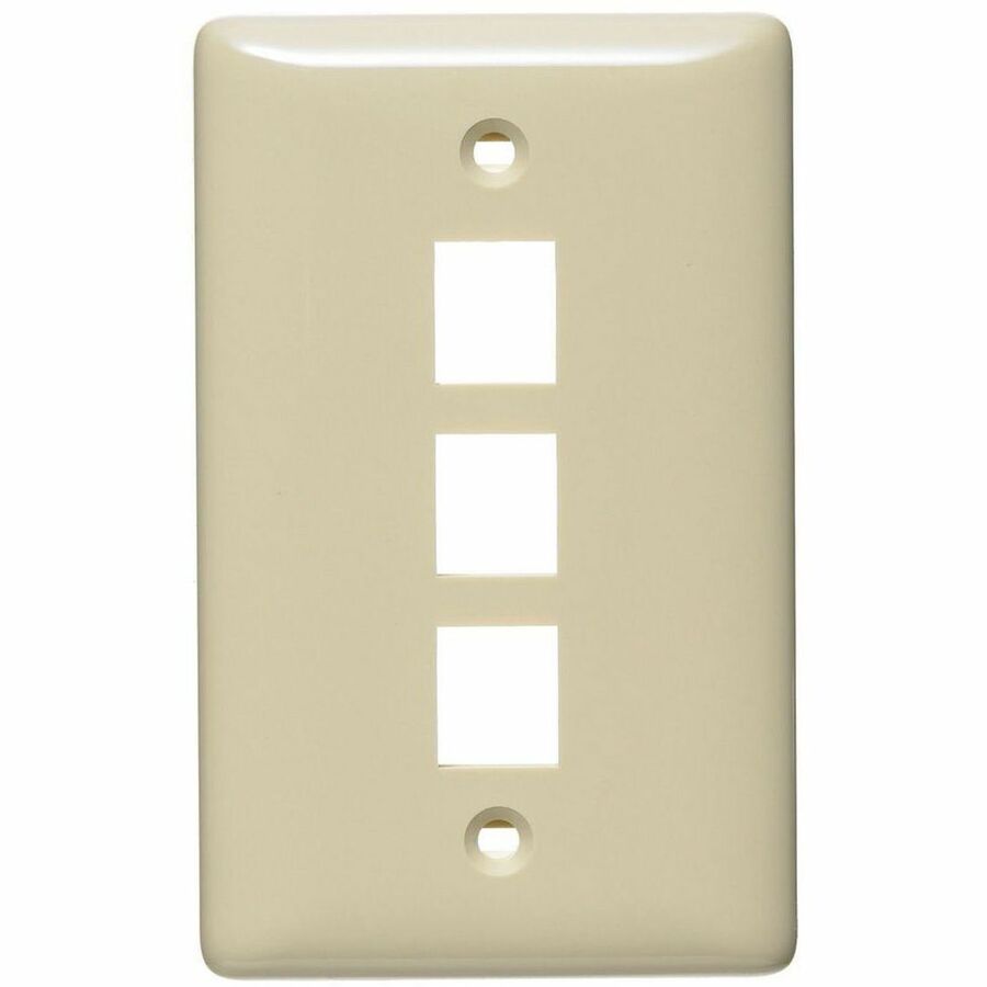 PLATE, WALL,LABEL-LESS,1-G,3-PORT,EI