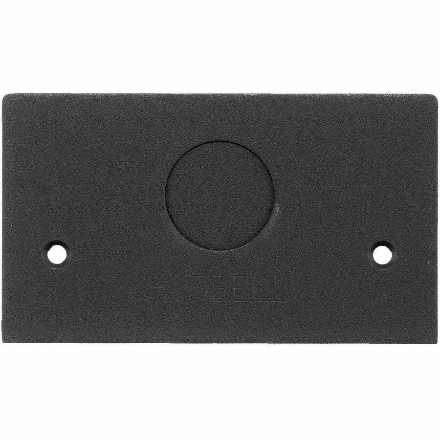 PEDESTAL FACE PLT, 3/4 KO, BK