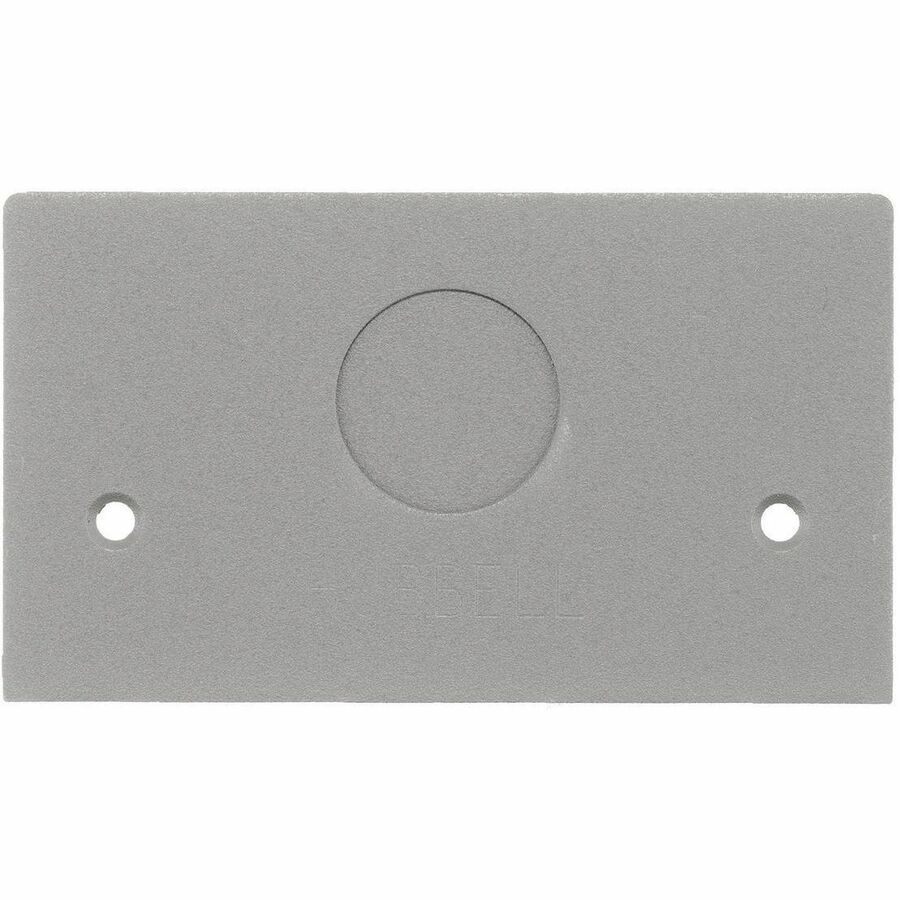 PEDESTAL FACE PLT, 3/4 KO, GY