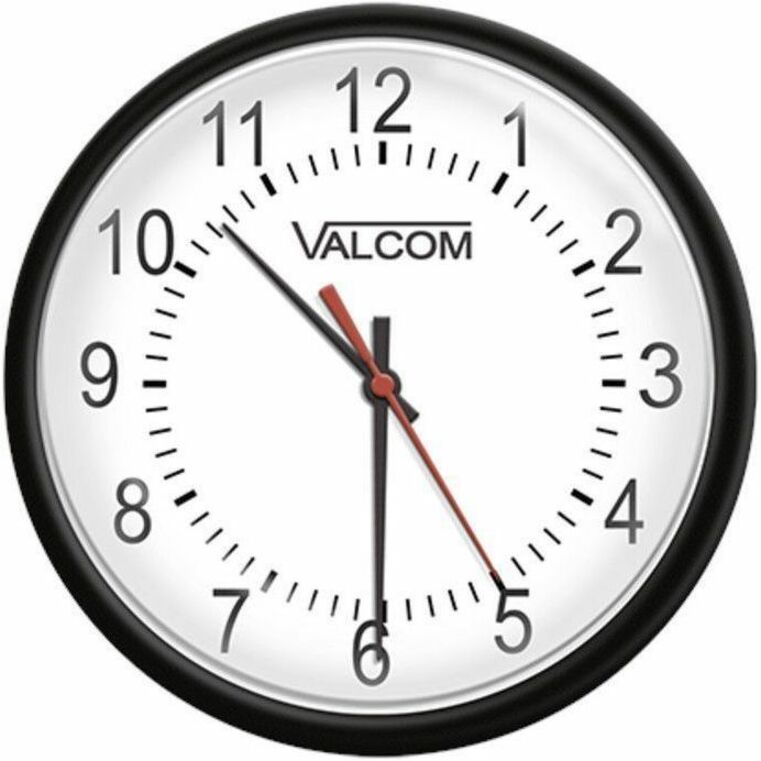 VALCOMS QUARTZ WIRELESS ANALOG CLOCKS ARE AVAILABLE IN 12 ROUND METAL CASE WITH