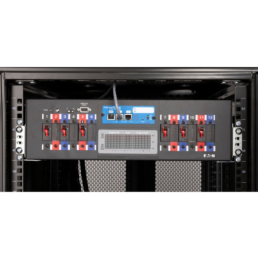 EATON RPM 208V IEC309 60A P, 6FT, C13/C19, EMS W/CARD