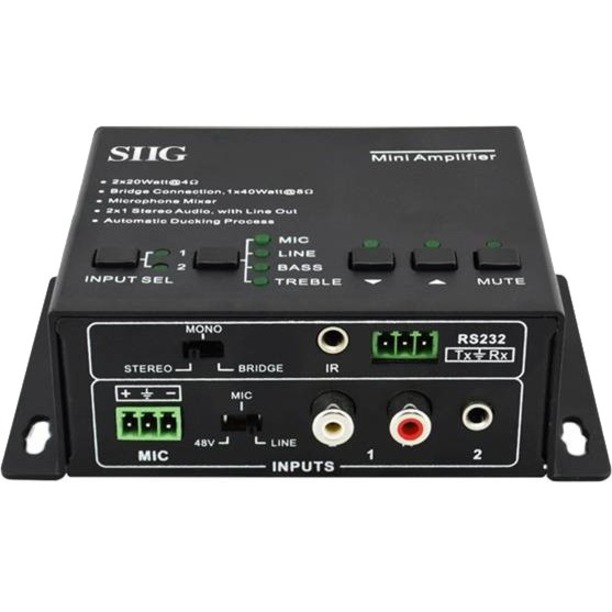POWER SPECS MINI DIGITAL AMPLIFIER FLEXIBLE AUDIO MIXING COMPACT SIZE AUDIO AMPL