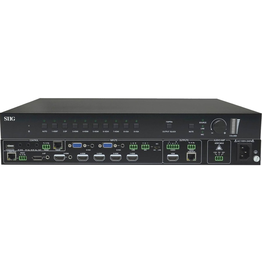 FULL HD QUALITY SELECT AND SWITCH BETWEEN ANY OF THE 9 SOURCE DEVICES (1 DISPLAY
