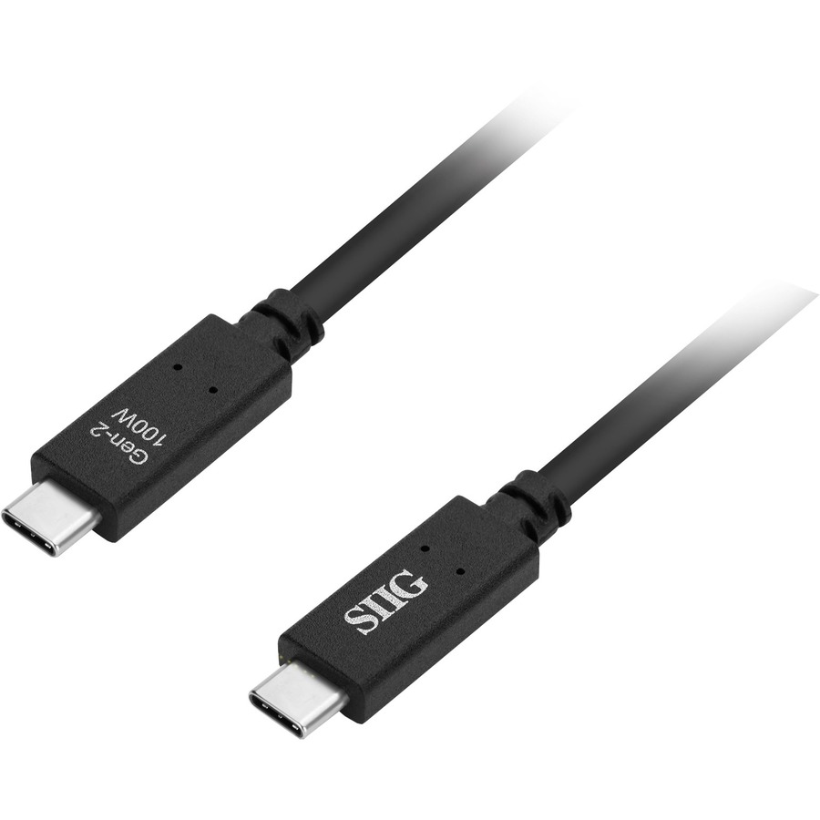 SIIG CB-TC0F11-S1 USB-C 3.28 ft 100W 10Gbps Cable | USB-C, Charging