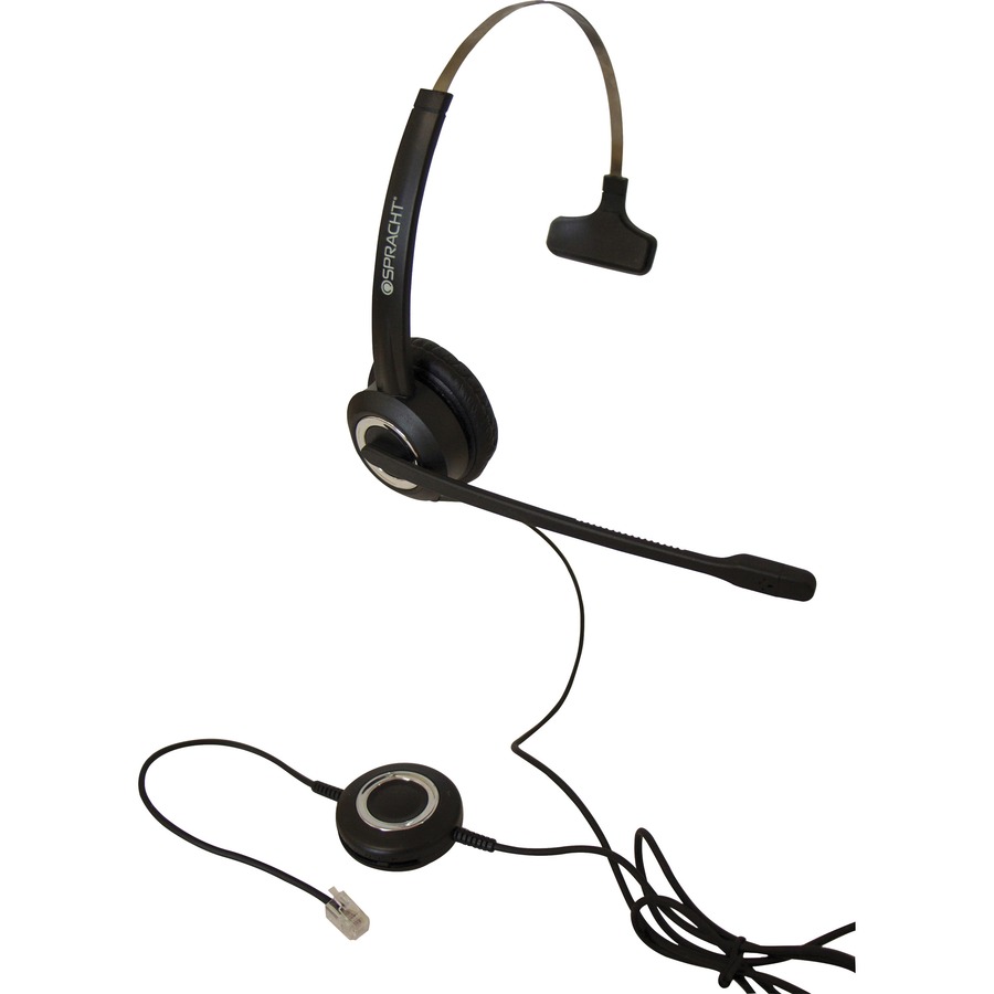 SPRACHT ZUM RJ9M HEADSET. UNIVERSAL DESKPHONE HEADSET. SINGLE EAR WIRED HEADSET.