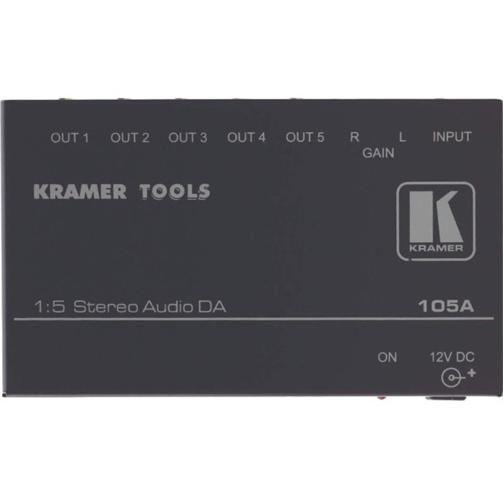 THE 105A IS A HIGH-PERFOMANCE DISTRIBUTION AMPLIFIER FOR UNBALANCED STEREO AUDIO