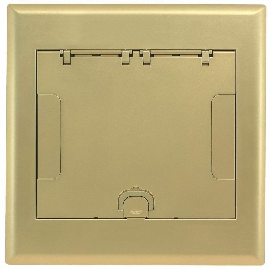 4G AFB CVR, FLUSH, BRASS POWDER - 180 DEGREE COVER OPENING TO LAY FLAT AND REDUC
