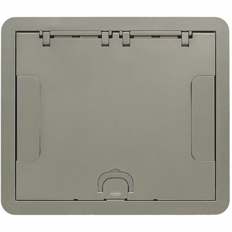 6/10G CARPET CVR, FLUSH, NICKEL POWDER, 180 DEGREE COVER OPENING TO LAY FLAT AND
