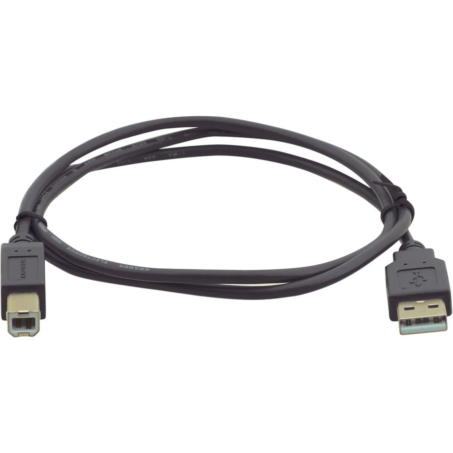KRAMERS C-USB/AB IS A HIGH-SPEED USB 2.0 TYPE-A MALE TO TYPE-B MALE CABLE USED T
