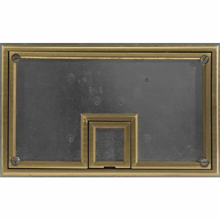 REC FB COVER, 11-G, BRASS, 1/4-IN TILE - LARGE CABLE EGRESS DOOR - FOR USE IN CO
