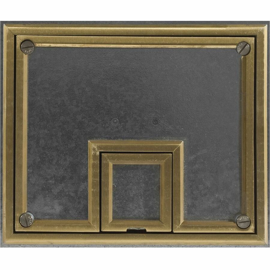 REC FB COVER, 7-G, BRASS, 1/2-IN TILE