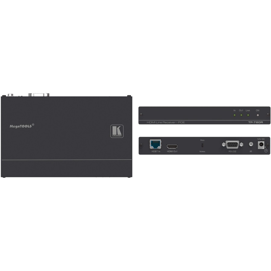 HDMI, POE, RS-232 & IR OVER HDBASET TWISTED PAIR RECEIVER