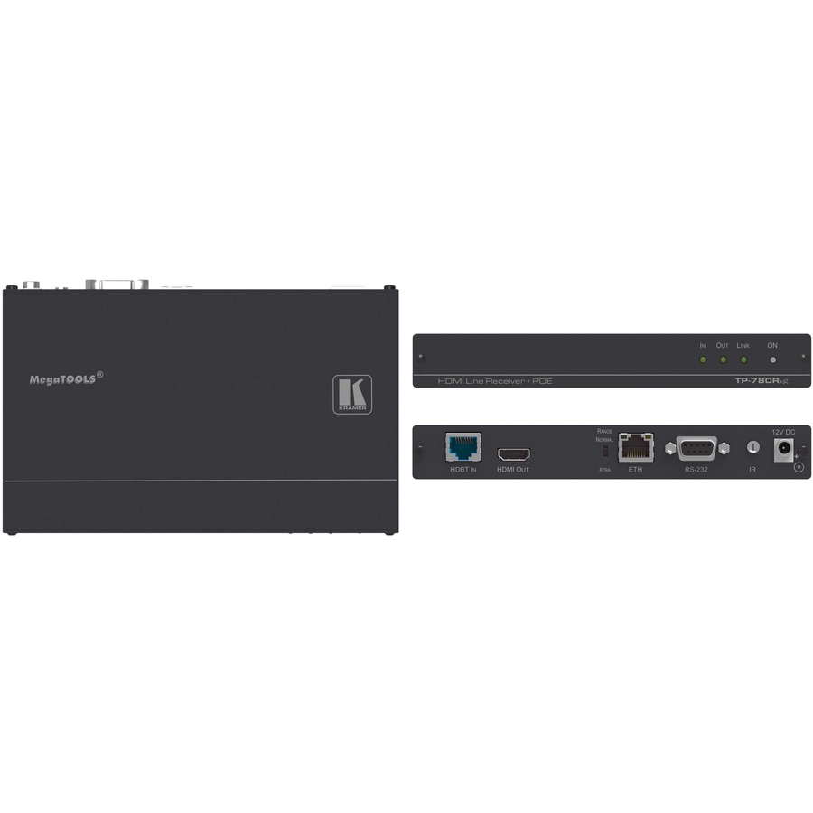 HDMI, POE RS-232, ETH & IR OVER HDBASET TWISTED PAIR RECEIVR