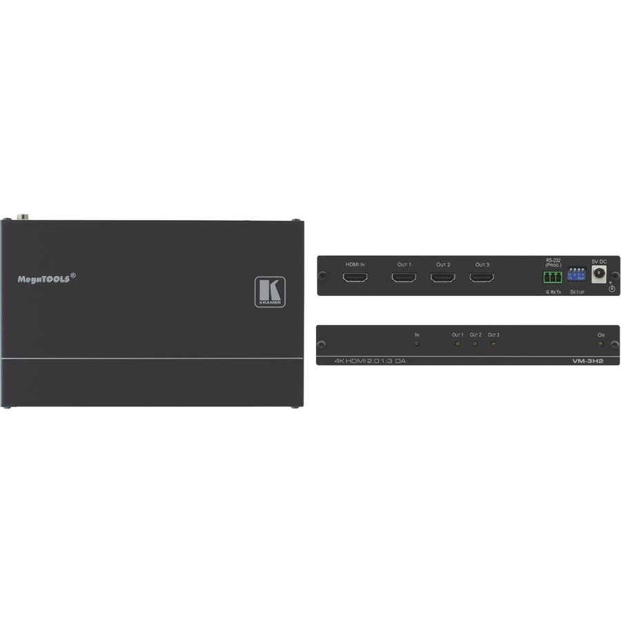 THE VM-3H2 IS A 1:3 DISTRIBUTION AMPLIFIER FOR UP TO 4K HDR, HDMI SIGNALS, THAT