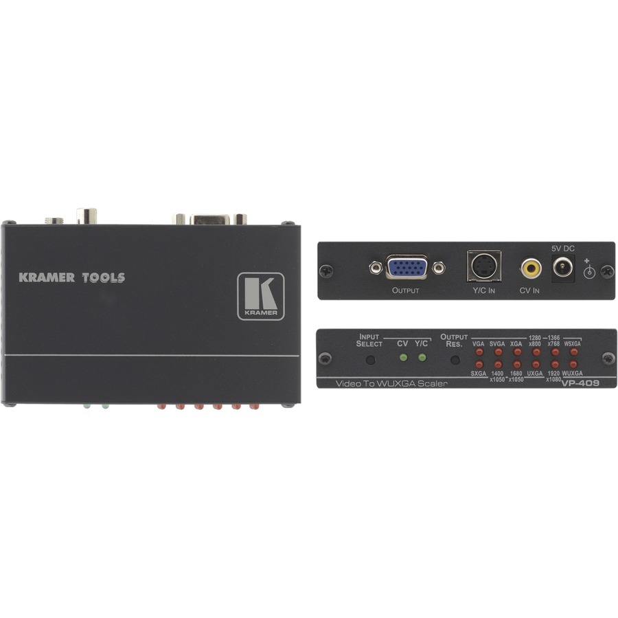 THE VP-409 IS A HIGH QUALITY LOW COST CONVERTER FOR UP-SCALING COMPOSITE VIDEO A