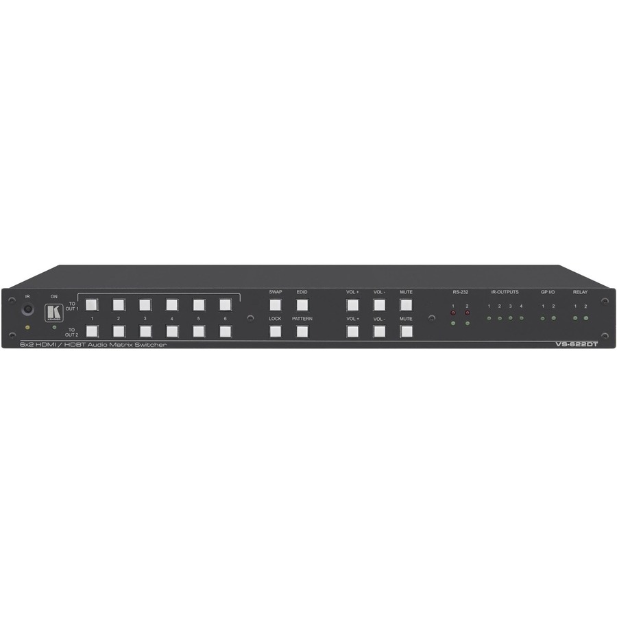 VS-622DT IS AN ALL-IN-ONE 4K@60HZ (4:2:0) PRESENTATION SYSTEM WITH 6X2 HDMI/HDBA