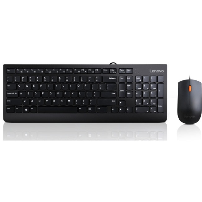 LENOVO 300 USB Combo Keyboard & Mouse - Black