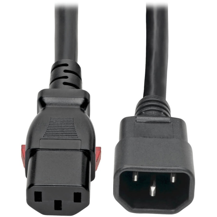 POWER CORD - C13 - FEMALE LEFT GENDER - C14 - MALE RIGHT GENDER - 6FEET LENGTH -