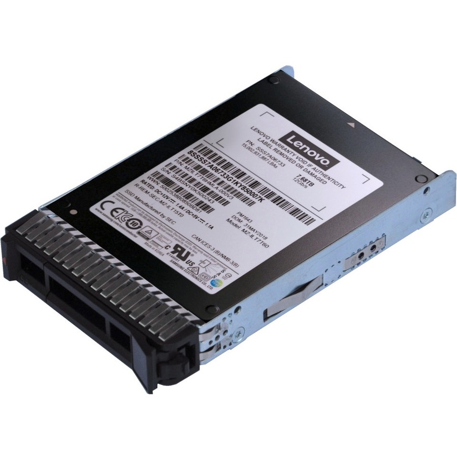Lenovo ThinkSystem 2,5" PM1643 3,84 To de capacité SAS 12 Gb SSD échangeable à chaud (4XB7A13645)