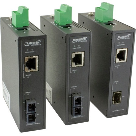 IND MEDIA CONVERTER, 10/100/1000BASE-T TO 1000BASE-LX, SM SC 10KM, EXT TEMP
