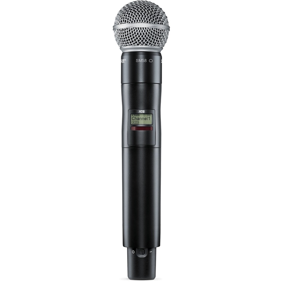 AXIENT DIGITAL AD HANDHELD TRANSMITTER WITH SM58 MICROPHONE CARTRIDGE (DYNAMIC,