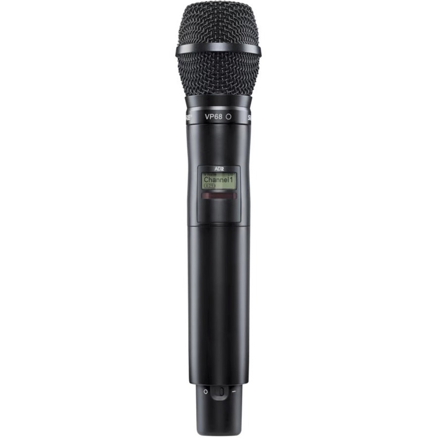 AXIENT DIGITAL AD HANDHELD TRANSMITTER WITH VP68 MICROPHONE CARTRIDGE (CONDENSER