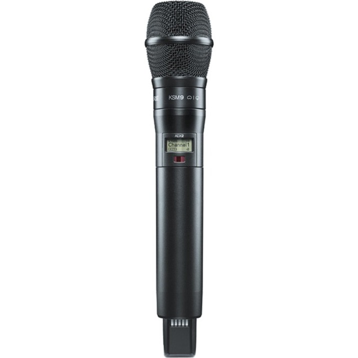 AXIENT DIGITAL AD HANDHELD TRANSMITTER WITH KSM9 MICROPHONE CARTRIDGE BLACK (CON