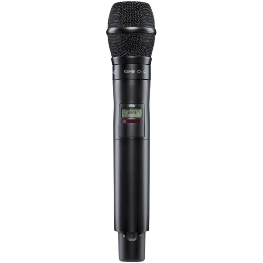 AXIENT DIGITAL AD HANDHELD TRANSMITTER WITH KSM9 MICROPHONE CARTRIDGE BLACK (CON
