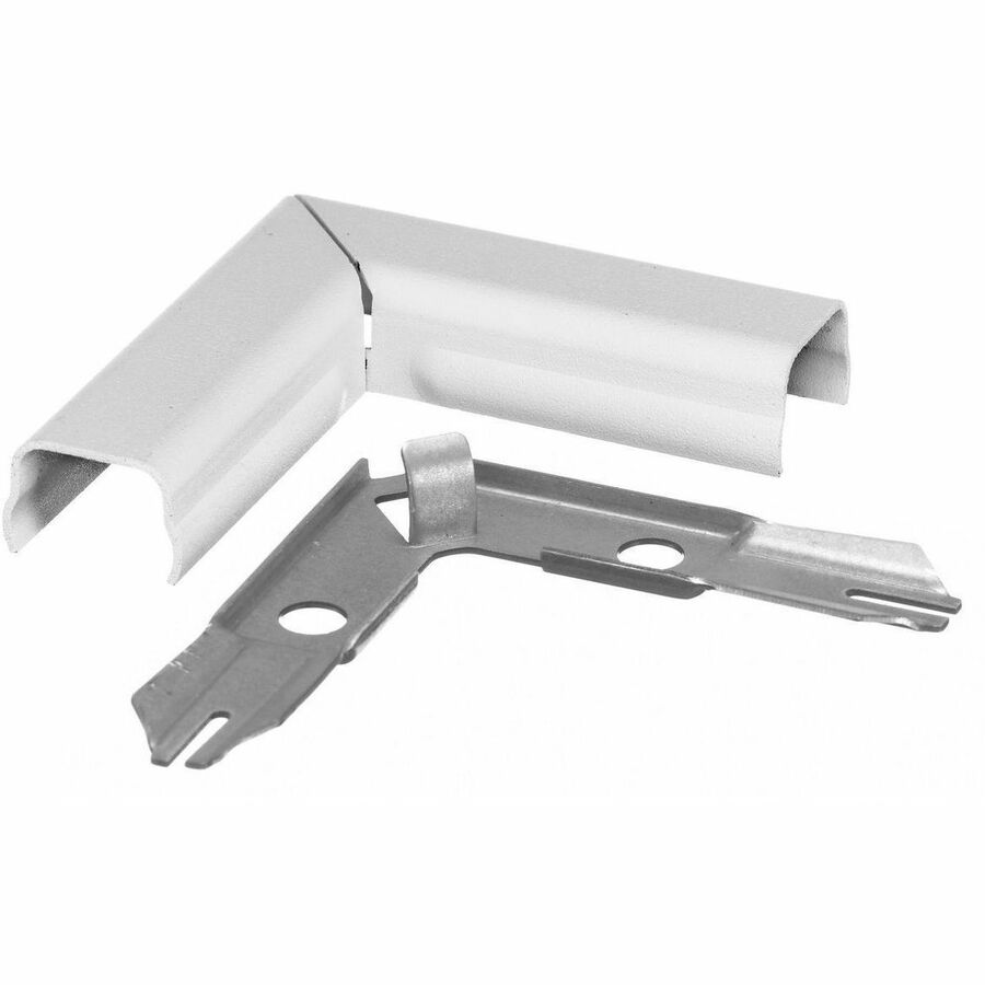 RACEWAY, 90 FLAT ELBOW, HBL500 SER, WHI