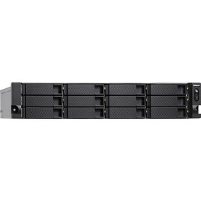 QNAP TS-1277XU-RP-2600 12-Bay 2U Rackmount NAS Server - iSCSI IP-SAN with Redundant Power Supply (TS-1277XU-RP-2600-8G-US)