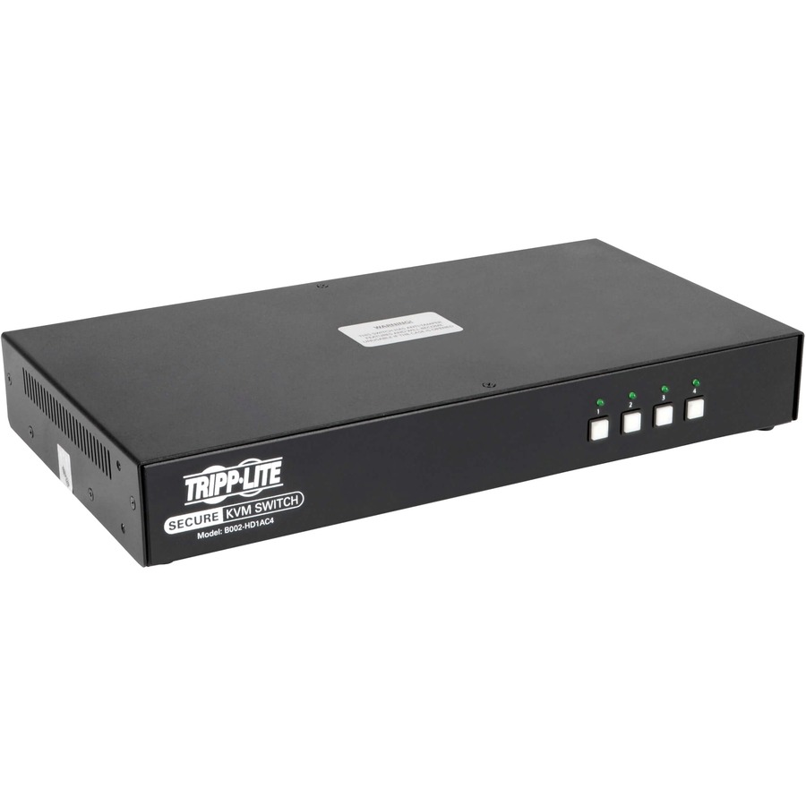 SECURE KVM SWITCH, 4-PORT, HDMI TO DISPLAYPORT, 4K, NIAP PP3.0 CERTIFIED, AUDIO,