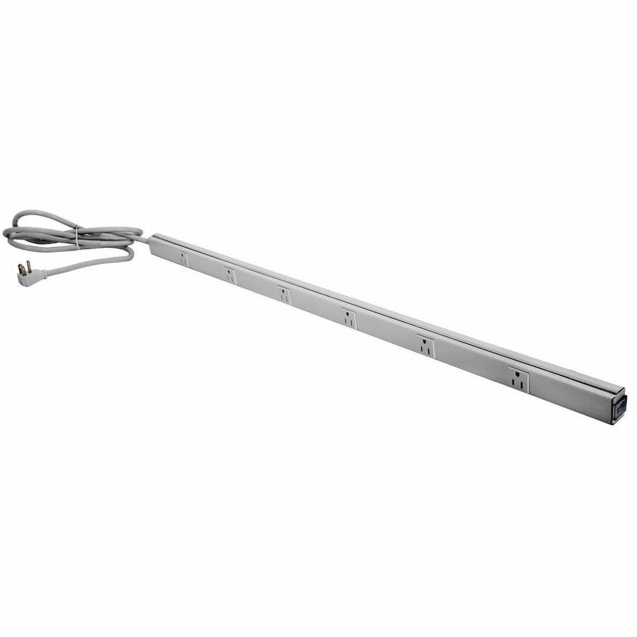 PLUGTRAK, 40, 15A, 6 REC, 6 CORD, GY