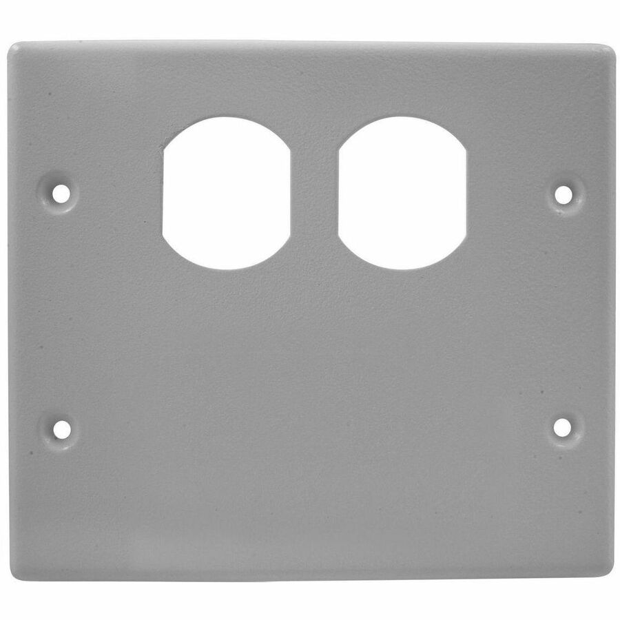 RACEWAY, PLT, 2G 1 DUP/BLNK, HBL4750, GY